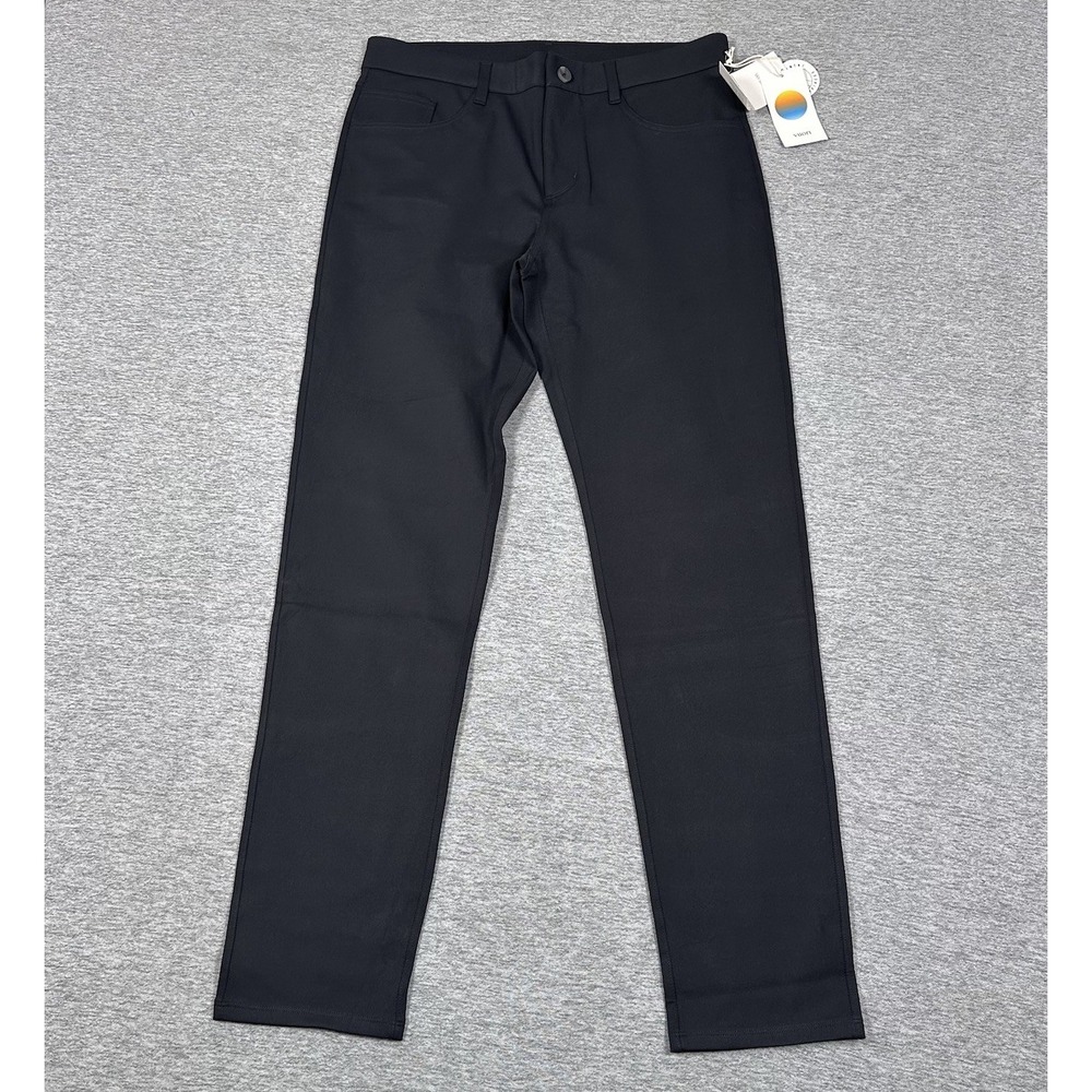 Vuori Pants Mens Size 32x32 Black Meta Adapt Athletic Slim Performance City NEW
